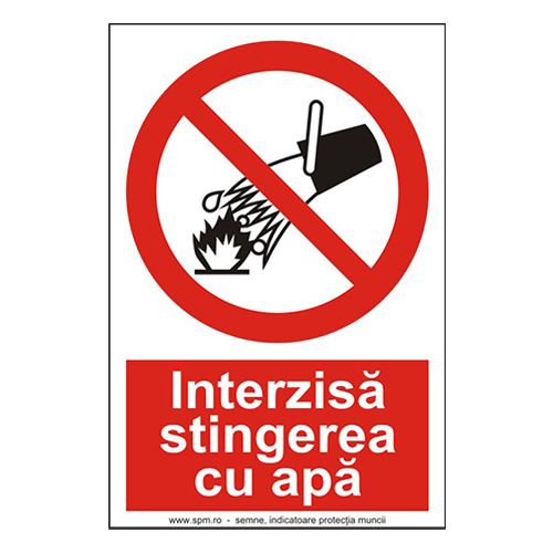 Interzisă stingerea cu apă 2:3