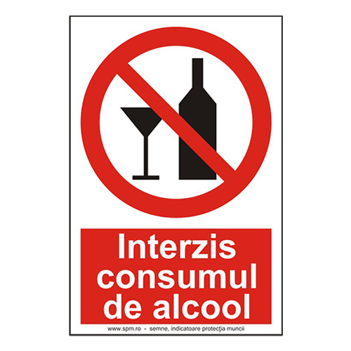Interzis consumul de alcool