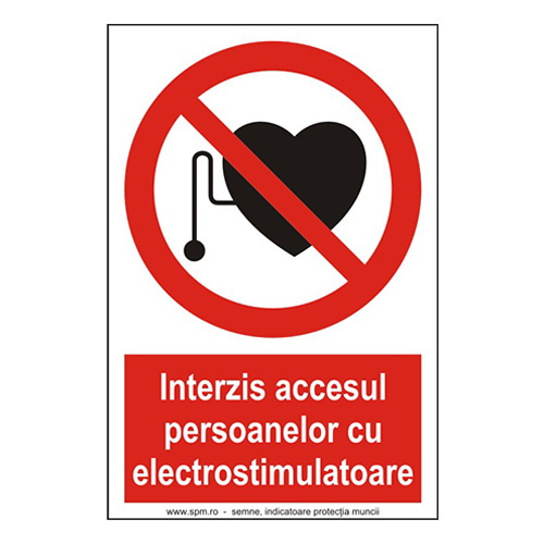 Interzis accesul persoanelor cu electrostimulatoare 2:3