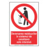 Deversarea reziduurilor interzisă
