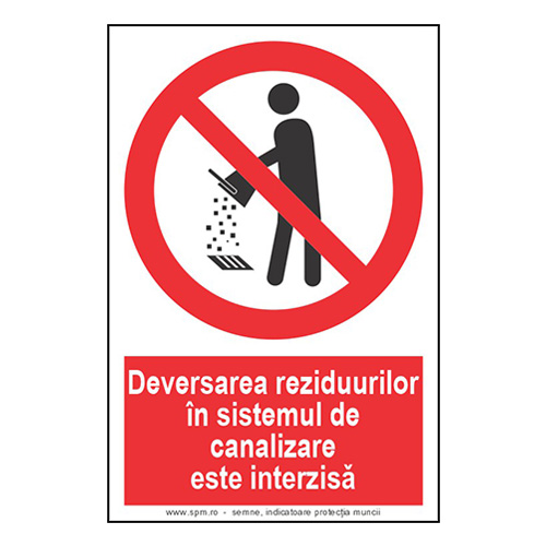 Deversarea reziduurilor interzisă