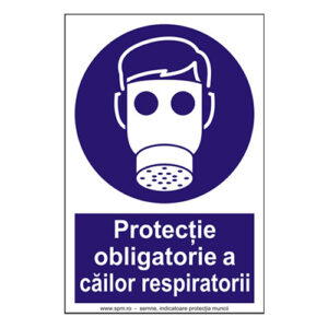 Protectie obligatorie a cailor respiratorii (semnalizare minima obligatorie) 2:3