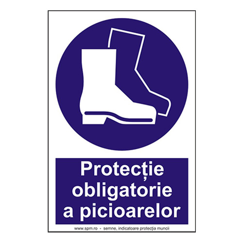 Protectie obligatorie a picioarelor (semnalizare minima obligatorie) 2:3