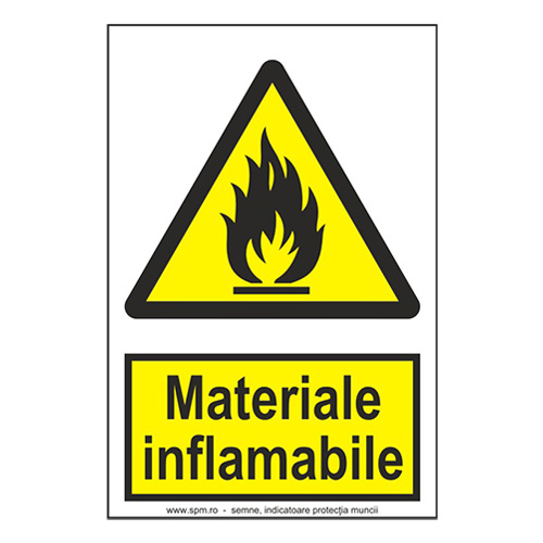 Materiale inflamabile (semnalizare minima obligatorie) 2:3