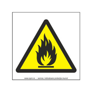 Materiale inflamabile (semnalizare minima obligatorie) 1:1