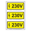 230V (3 etichete pe coala PVC)