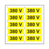 380 V (10 etichete pe coala PVC)
