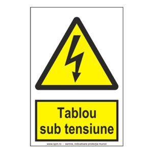 Tablou sub tensiune