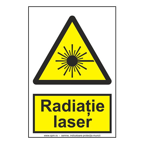 Radiație laser (semnalizare minima obligatorie) 2:3