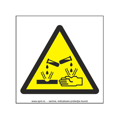 Materiale corozive (semnalizare minima obligatorie) 1:1