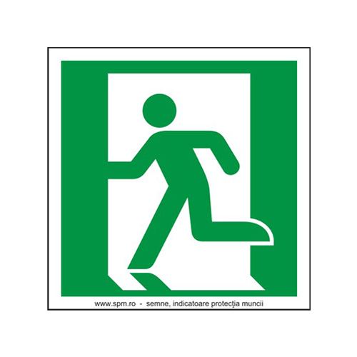 Indicator Salvare – Direcție Ieșire de Urgență Stânga