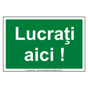 Lucrati aici !