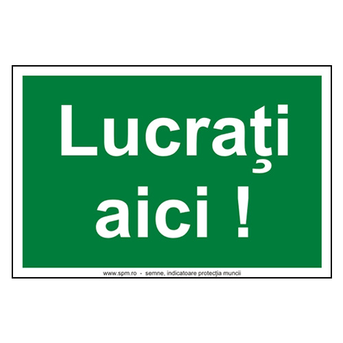 Lucrati aici !