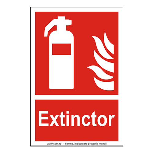 Stingator / Extinctor (semnalizare minima obligatorie) 2:3