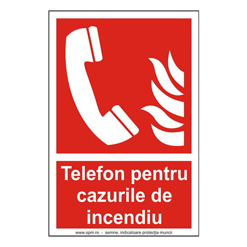 Telefon pentru cazurile de incendiu (semnalizare minima obligatorie) 2:3
