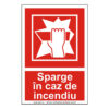 Sparge in caz de incendiu