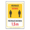 Pastreaza distanta 1.5m
