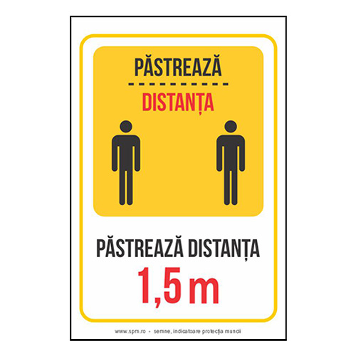 Pastreaza distanta 1.5m